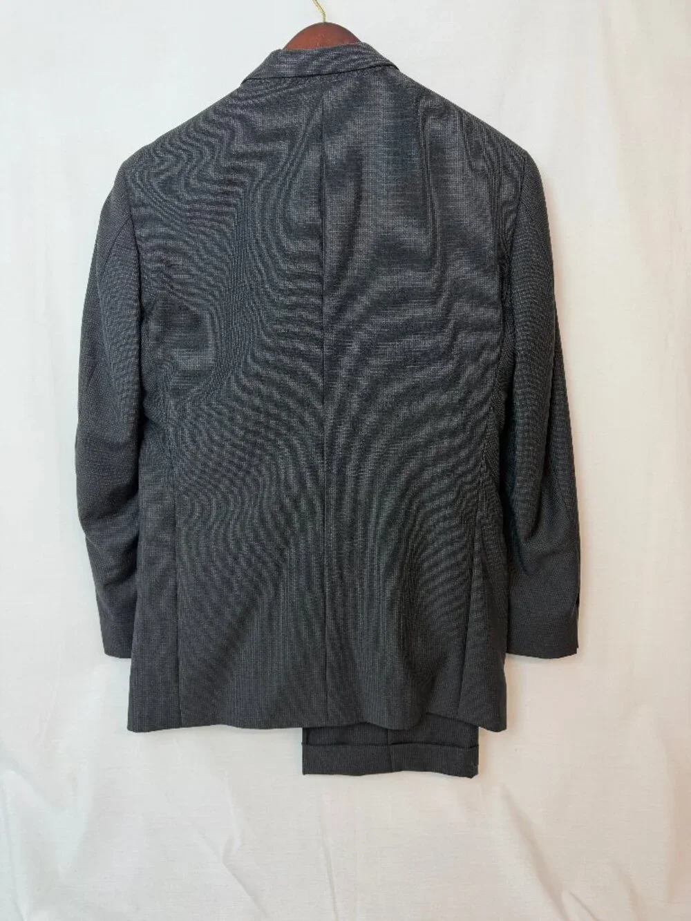 Oscar De La Renta Men's Gray Pattern Suit